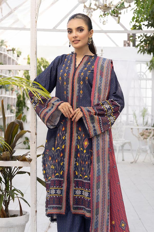 RA Zarki`s Print Khaddar`24 ZK#09