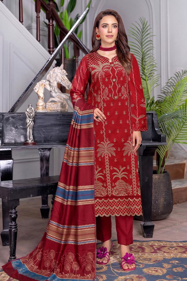 RA Zouq Emb Peach`26 D#01