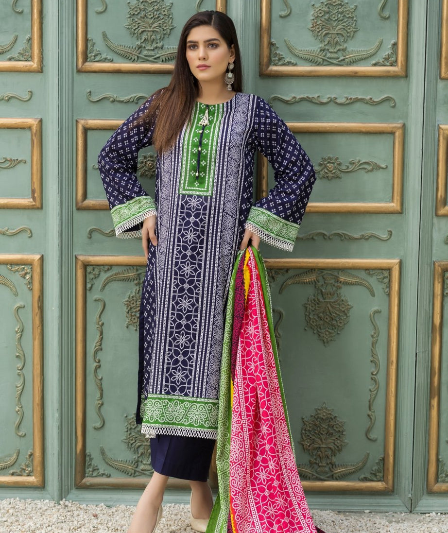 Ittehad Crystal Lawn'21 D # 21131 Blue