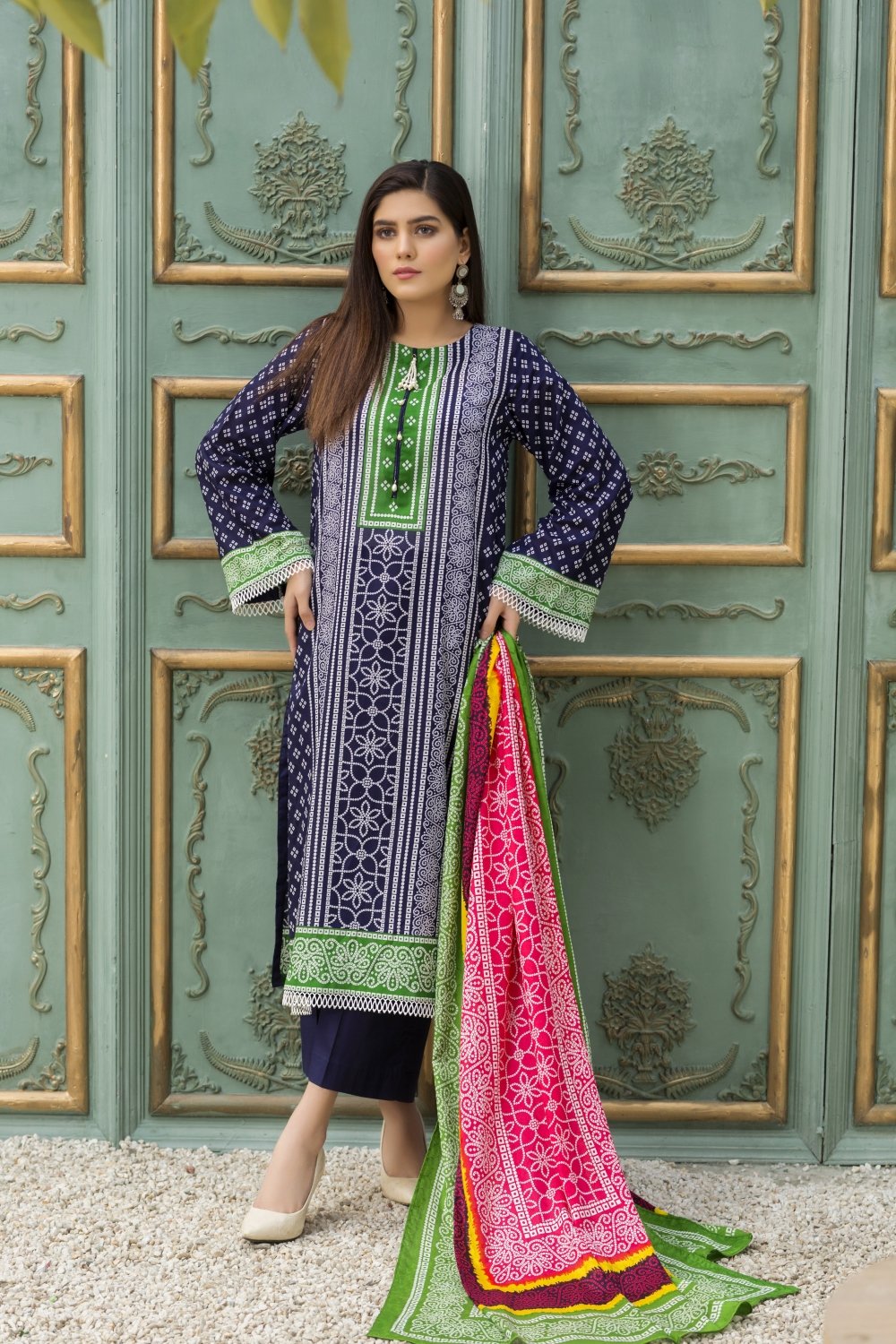 Ittehad Crystal Lawn'21 D # 21131 Blue