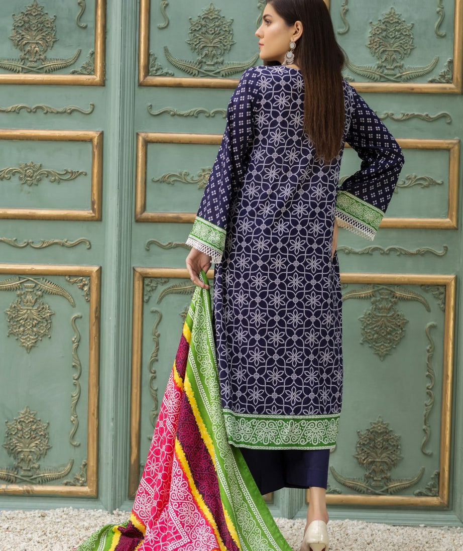 Ittehad Crystal Lawn'21 D # 21131 Blue