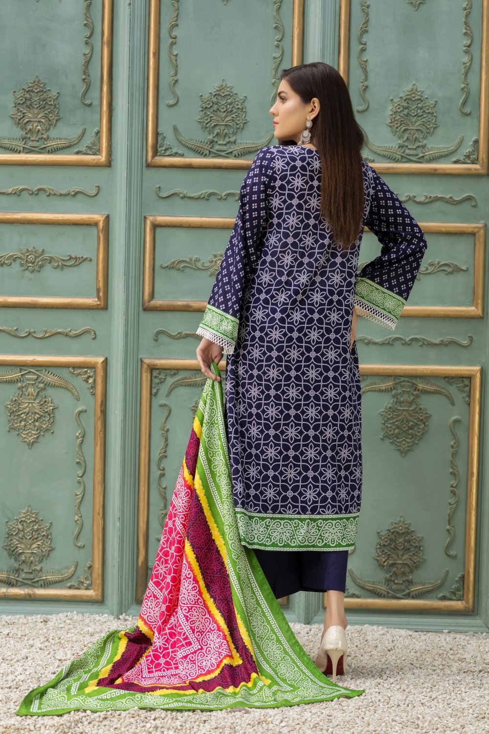 Ittehad Crystal Lawn'21 D # 21131 Blue