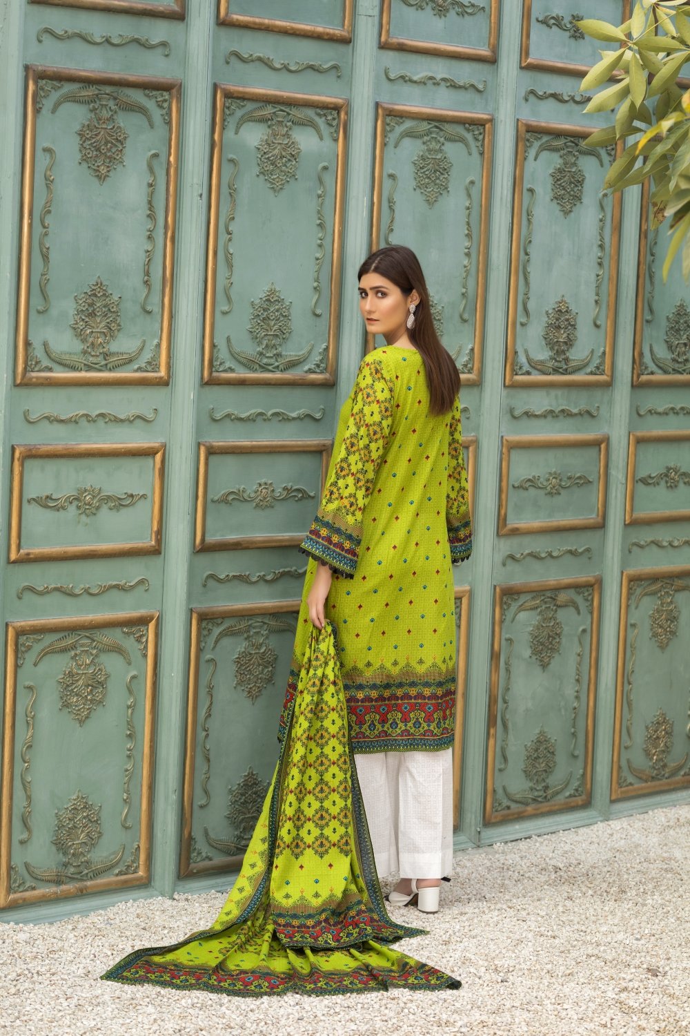 Ittehad Crystal Lawn'21 D # 21140 Green