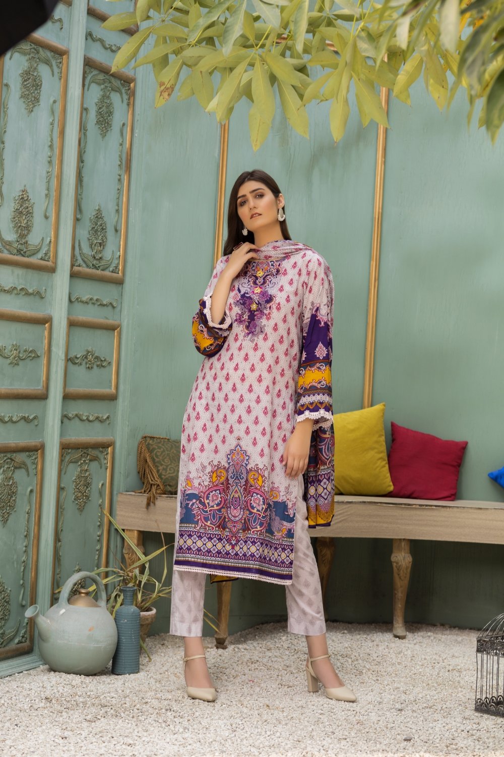 Ittehad Crystal Lawn'21 D # 21137 Blue