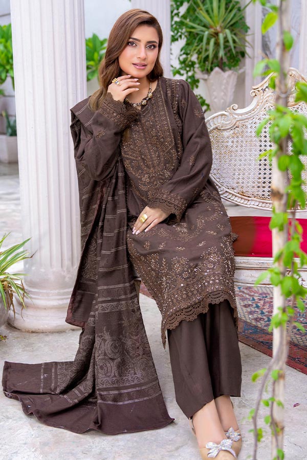 RA Musfirah Peach Wool`26 D#08