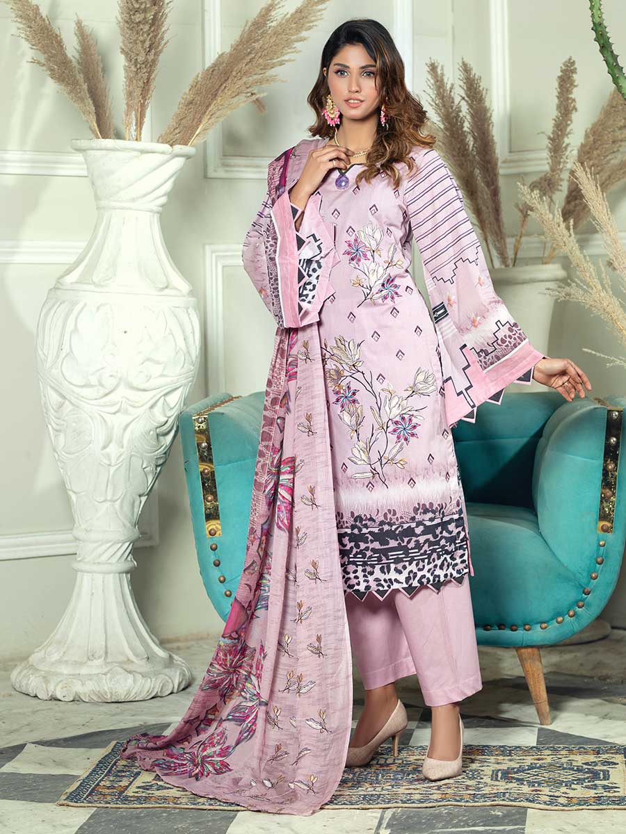 Aalaya R/Mehtab Emb Lawn`23 D#1 (T Pink)