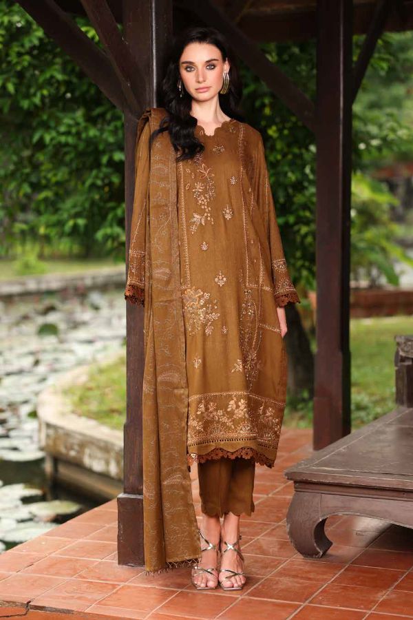 RA Tehzeeb Emb L-Peach`25 Vol-2 TL#449