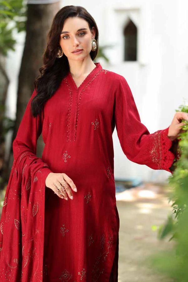 RA Tehzeeb Emb L-Peach`25 Vol-2 TL#452