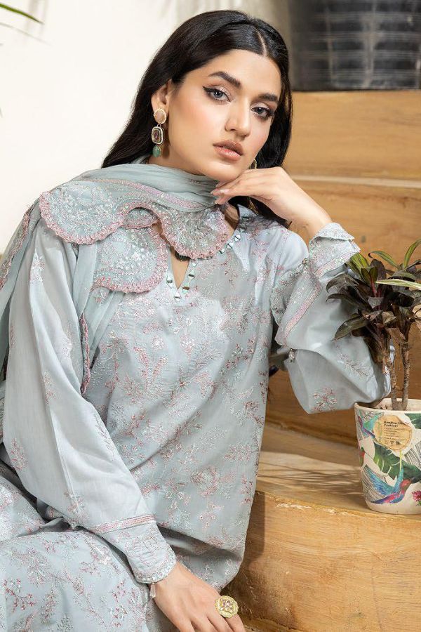 RA Tehzeeb Emb Schiffli Lawn`24 Vol-2 TL#57