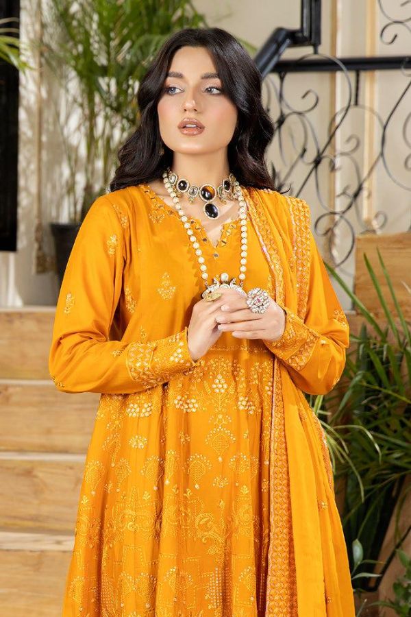 RA Tehzeeb Emb Schiffli Lawn`24 Vol-2 TL#52