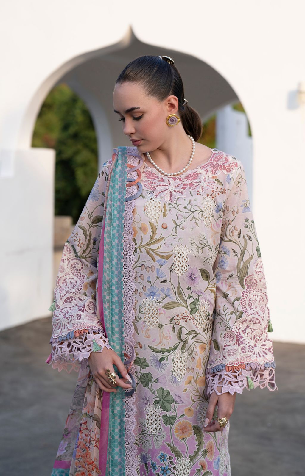 AJR Printkari Lawn`25 AJR#08 Rose