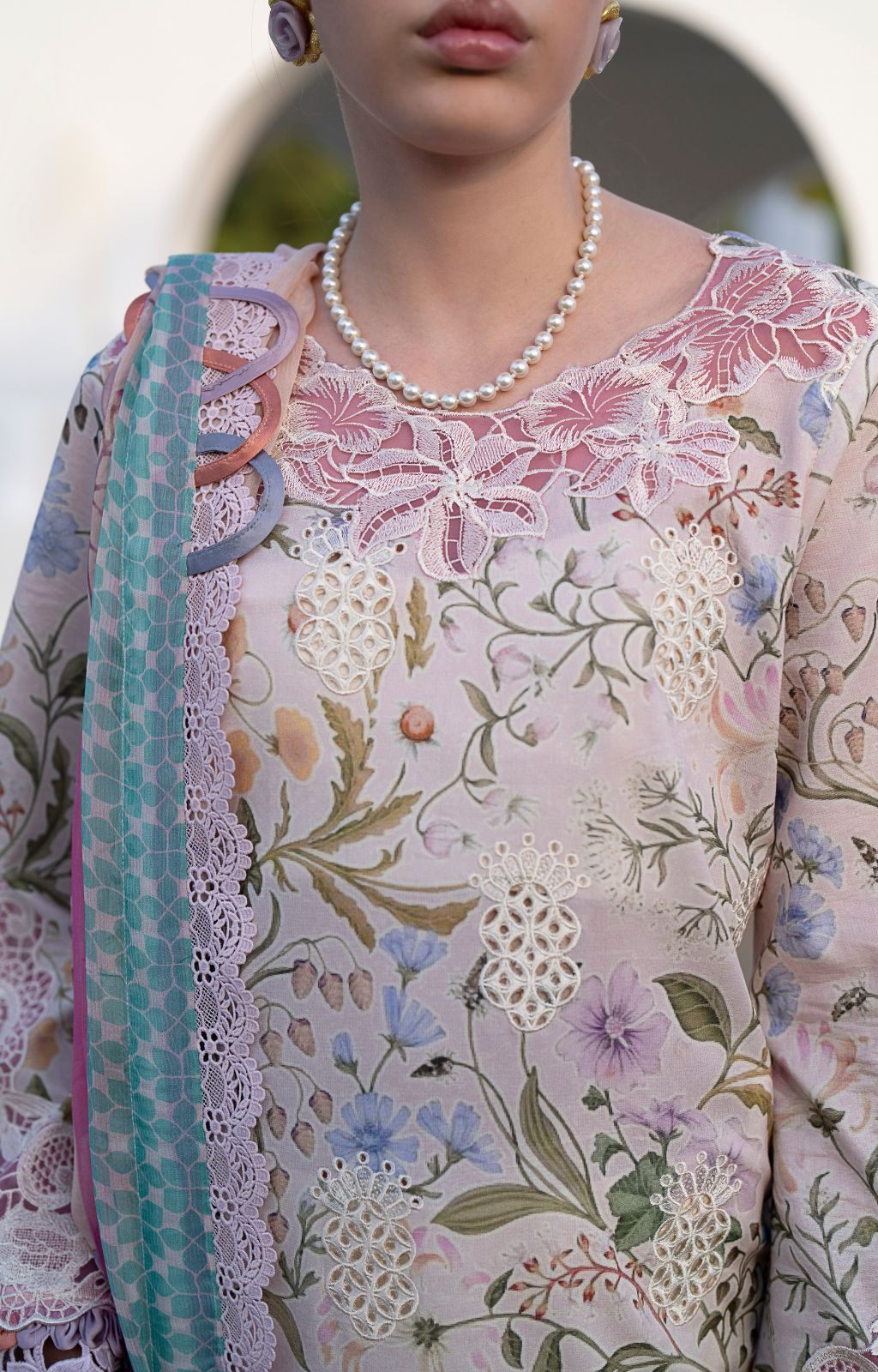 AJR Printkari Lawn`25 AJR#08 Rose