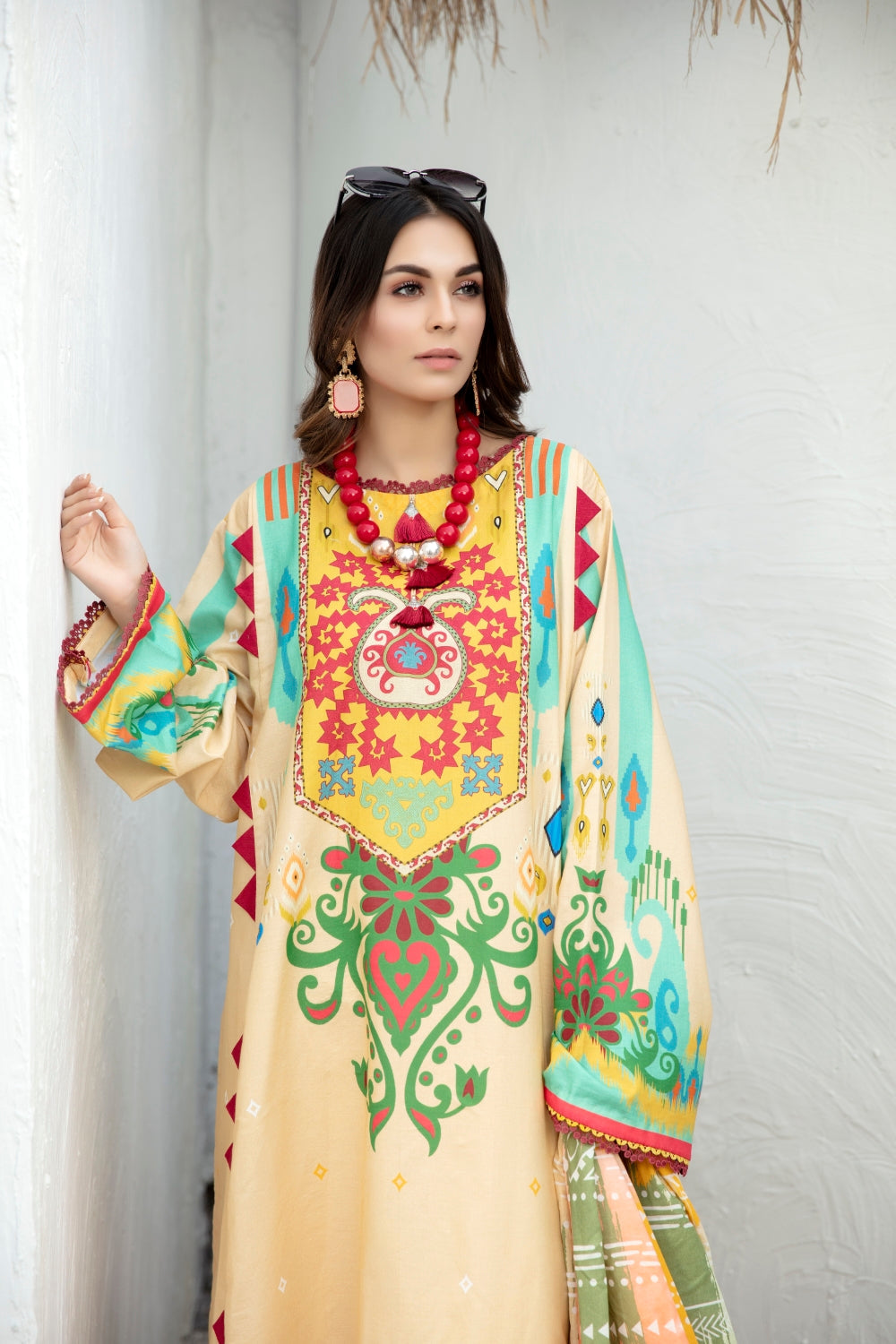 Ittehad Sarang'21 Rouge Ivory