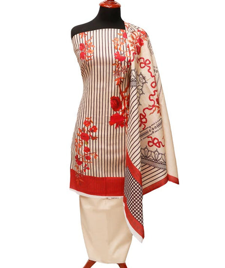 Royal Designer Lawn`22 D#19015 Peach