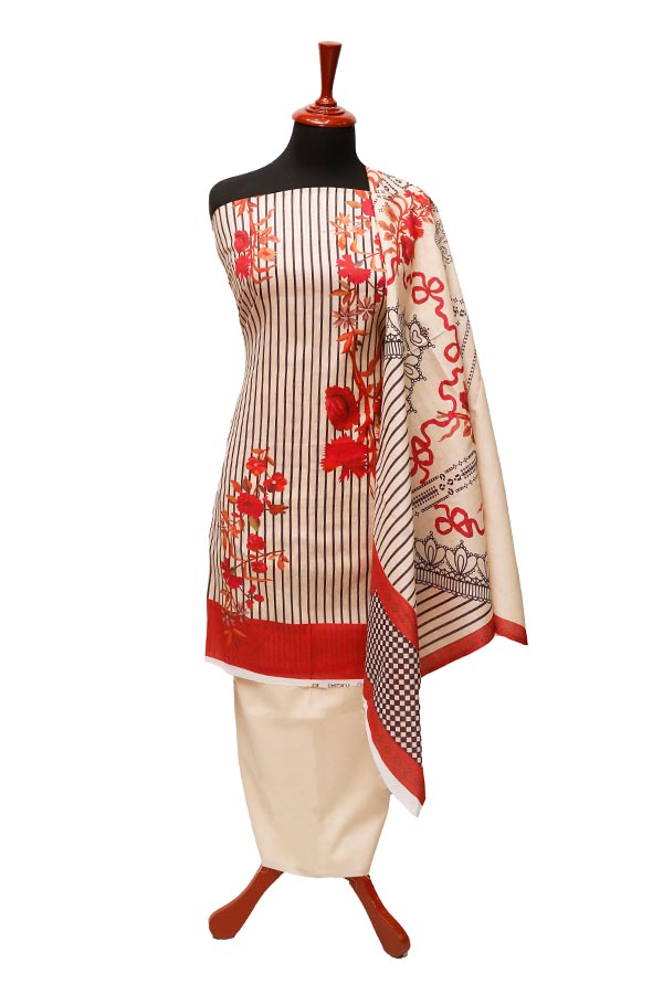 Royal Designer Lawn`22 D#19015 Peach