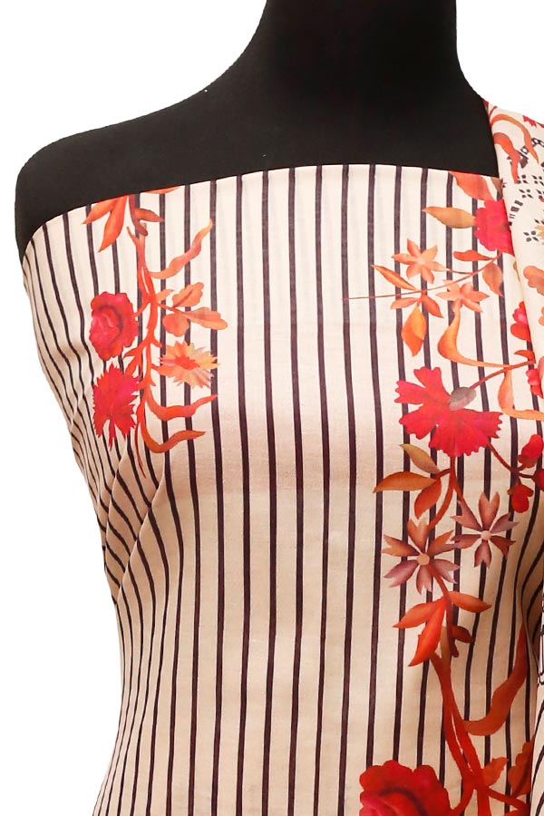 Royal Designer Lawn`22 D#19015 Peach