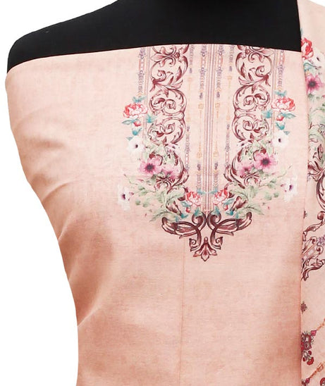 Royal Designer Lawn`22 D#77363 Peach