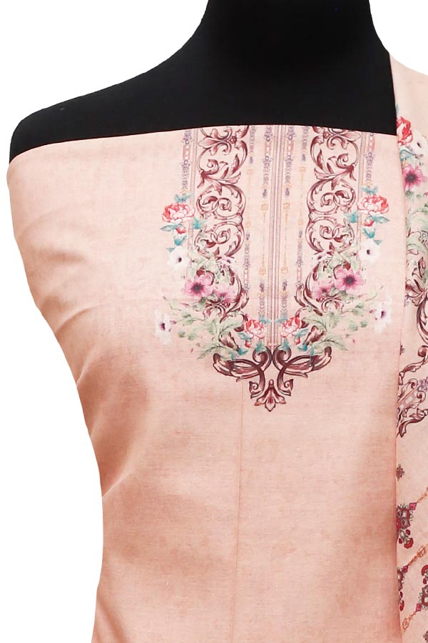 Royal Designer Lawn`22 D#77363 Peach