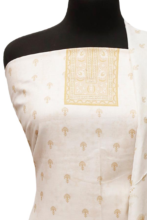 Royal Designer Lawn`22 D#77365 White