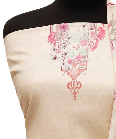 Royal Designer Lawn`22 D#77368 Cream