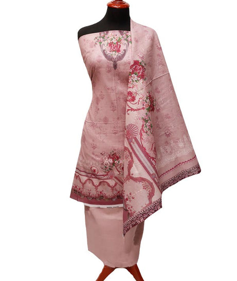 Royal Designer Lawn`22 D#77370 Pink