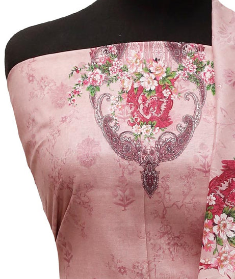 Royal Designer Lawn`22 D#77370 Pink