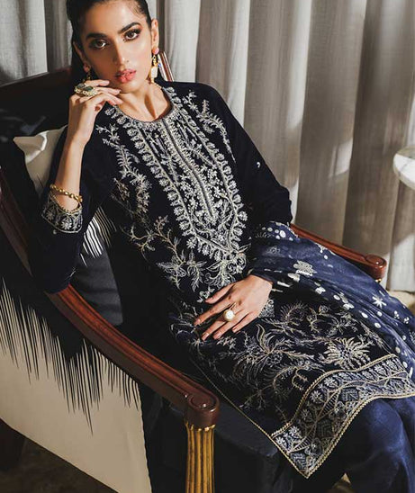Rang Rasiya Tehwaar Luxury Velvet Wedding Collection'22 D#1 (FAIRUZAH)