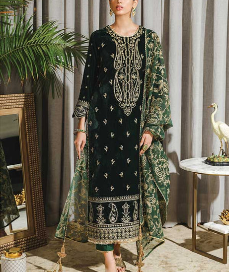 Rang Rasiya Tehwaar Luxury Velvet Wedding Collection'22 D#2 (JAHA AARA)