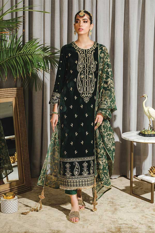 Rang Rasiya Tehwaar Luxury Velvet Wedding Collection'22 D#2 (JAHA AARA)