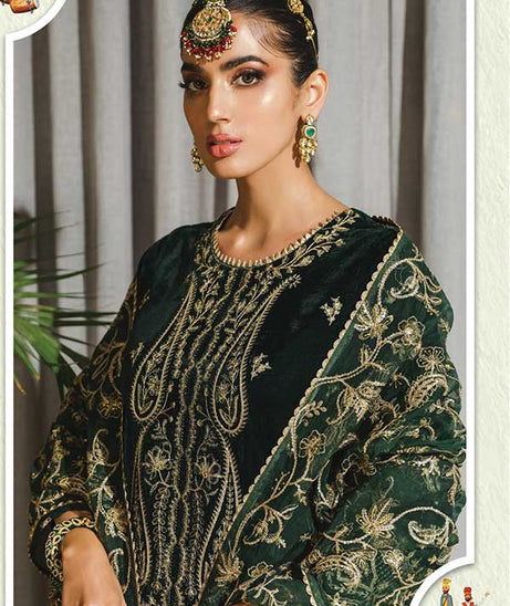 Rang Rasiya Tehwaar Luxury Velvet Wedding Collection'22 D#2 (JAHA AARA)