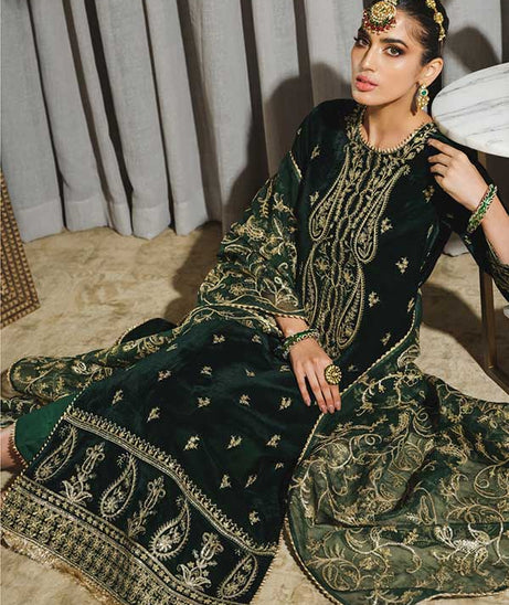 Rang Rasiya Tehwaar Luxury Velvet Wedding Collection'22 D#2 (JAHA AARA)