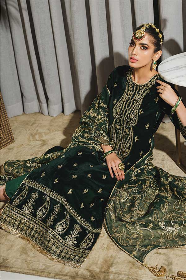 Rang Rasiya Tehwaar Luxury Velvet Wedding Collection'22 D#2 (JAHA AARA)