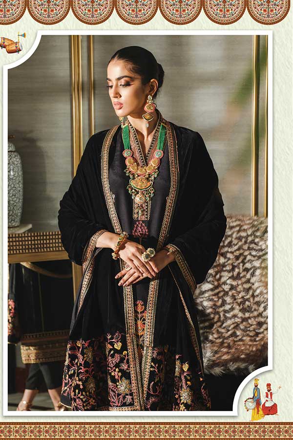 Rang Rasiya Tehwaar Luxury Velvet Wedding Collection'22 D#3 (ROSHAN AARA)