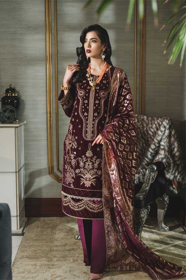Rang Rasiya Tehwaar Luxury Velvet Wedding Collection'22 D#4 (MEHER UN NISA)