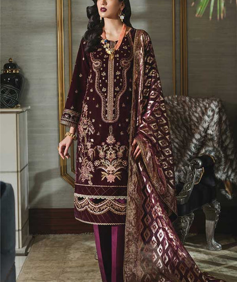 Rang Rasiya Tehwaar Luxury Velvet Wedding Collection'22 D#4 (MEHER UN NISA)