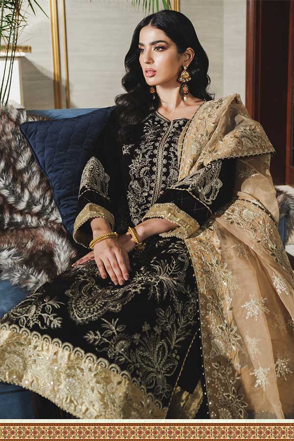 Rang Rasiya Tehwaar Luxury Velvet Wedding Collection'22 D#5 (BAKHTAWAR)