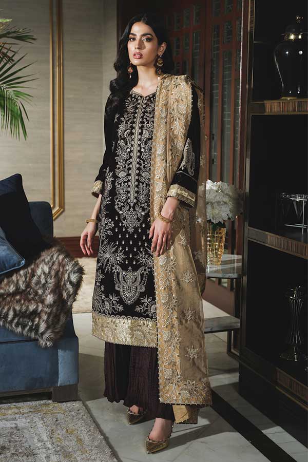 Rang Rasiya Tehwaar Luxury Velvet Wedding Collection'22 D#5 (BAKHTAWAR)