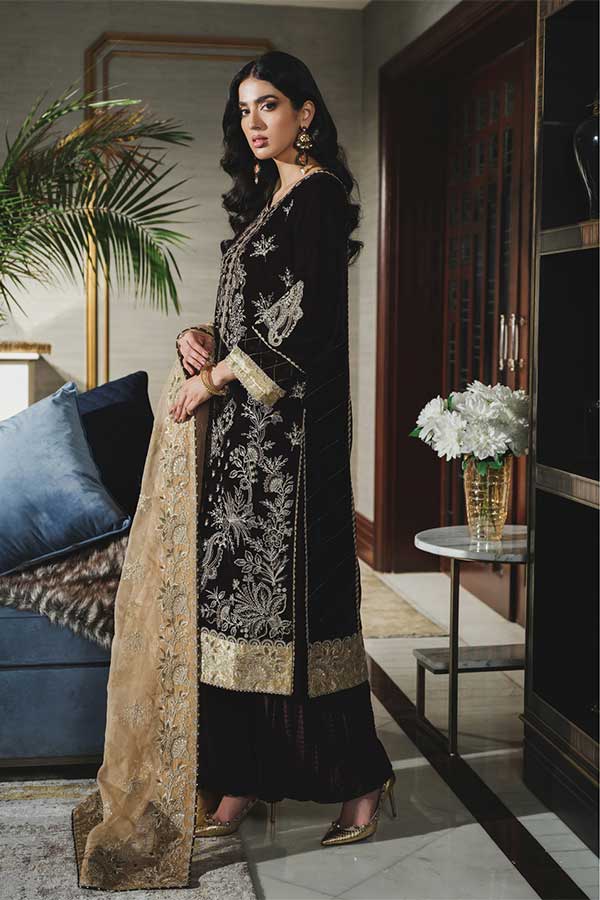 Rang Rasiya Tehwaar Luxury Velvet Wedding Collection'22 D#5 (BAKHTAWAR)
