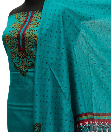 Rahat Lawn Net Dupatta`21 D#715 (Sea Green)