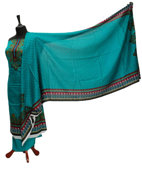 Rahat Lawn Net Dupatta`21 D#715 (Sea Green)