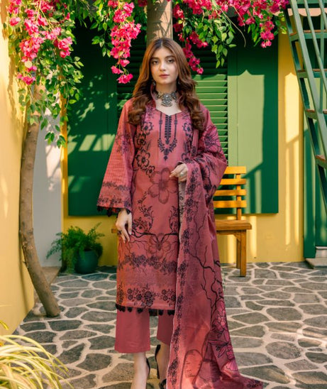 Rahat Premium Lawn`26 (Vol-3) D#01 D-PINK