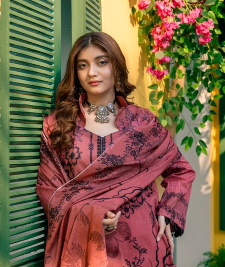 Rahat Premium Lawn`26 (Vol-3) D#01 D-PINK