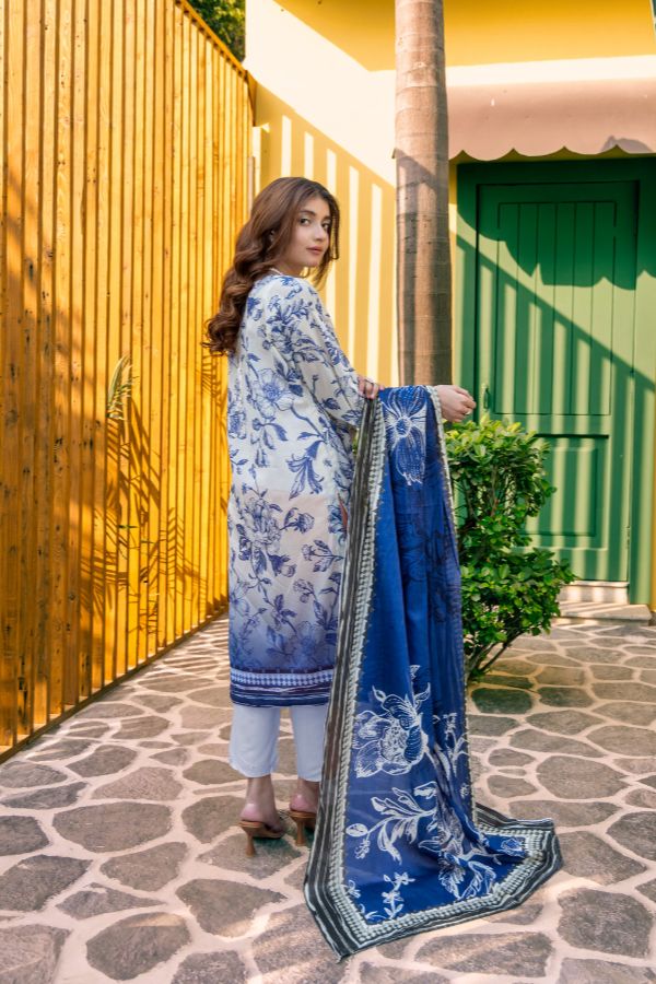 Rahat Premium Lawn`26 (Vol-3) D#01 WHITE