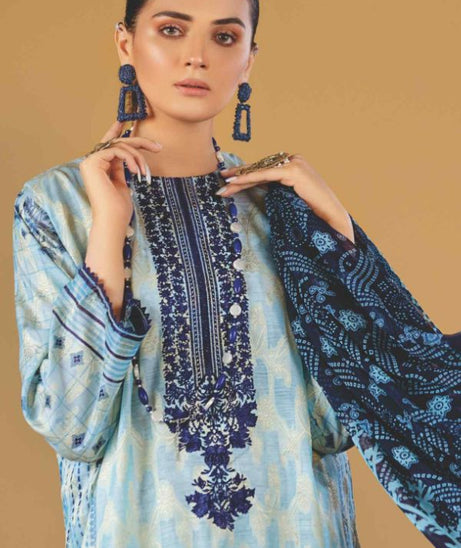 Rahi Jacquard E/Chiffon`22 D#7014