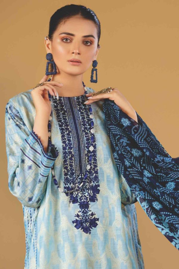 Rahi Jacquard E/Chiffon`22 D#7014