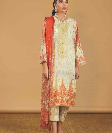Rahi Jacquard E/Chiffon`22 D#7015