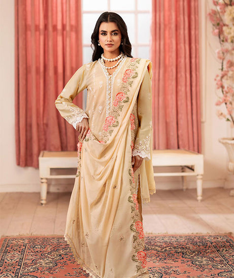 Rajbari Nissa Chikankari S/S Lawn'25 D#10