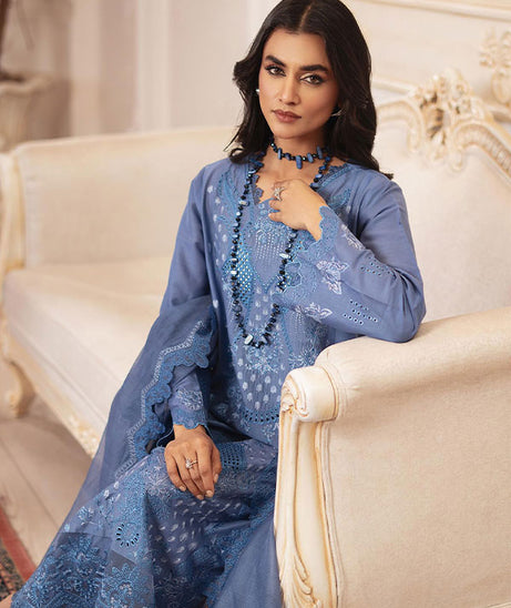 Rajbari Nissa Chikankari S/S Lawn'25 D#11