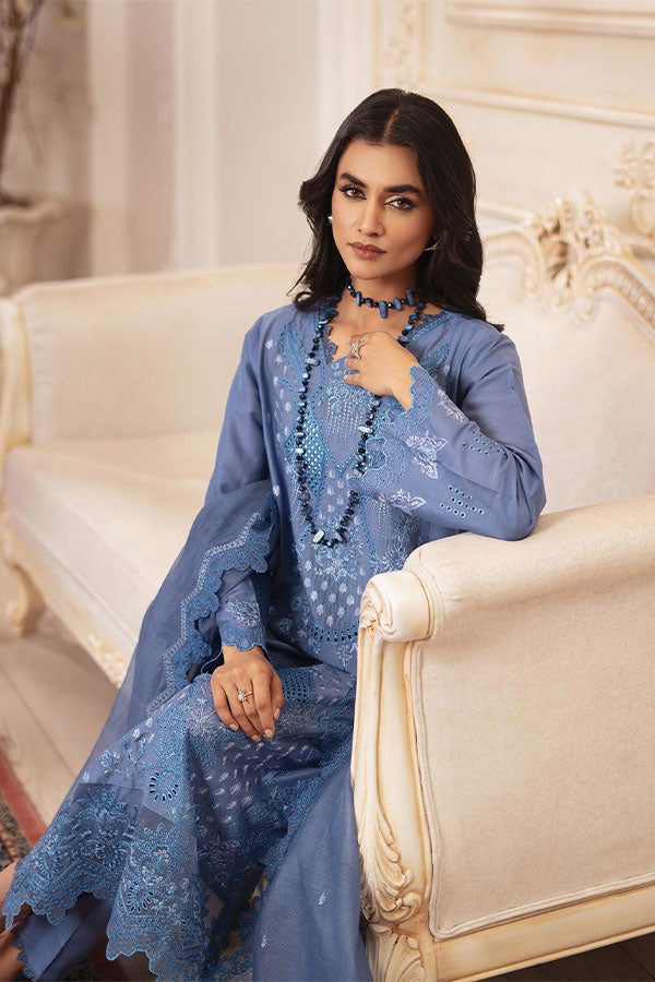 Rajbari Nissa Chikankari S/S Lawn'25 D#11