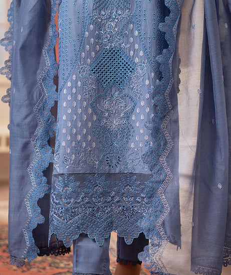 Rajbari Nissa Chikankari S/S Lawn'25 D#11